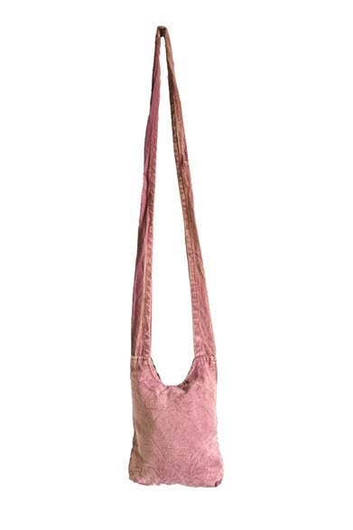 Earth Divas - Stonewashed Cotton Boho Hippie Crossbody Shoulder Bag Purse