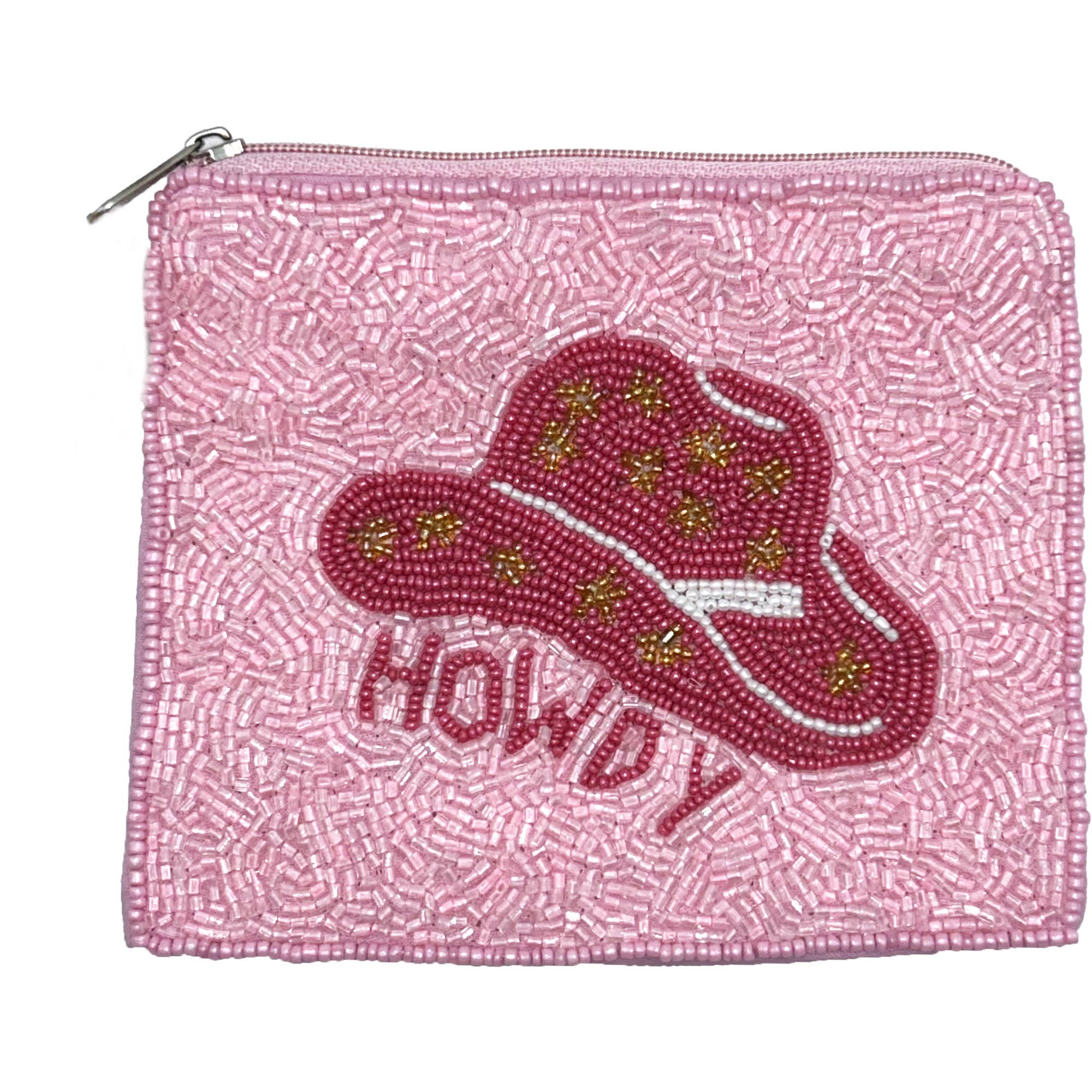 Ole - HOWDY W/HAT Beaded Coin Purse LAC-CP-1393