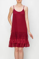 Origami Apparel ~  Lace and Crochet inspired - OLS-4672 RED