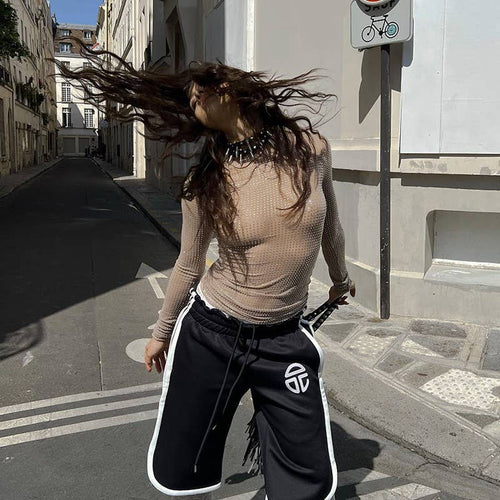 Hope & Sunshine - Sheer Long-Sleeve Slim Fit Top