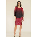 Perseption - ILLUSIONS GLITTER MESH MINI BOAT NECK BLOUSE