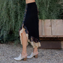 Young Threads - Bohoemian Mid-Length Skirt with Rayon Print (New Color) SK23162