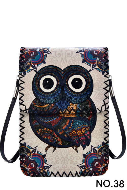 Ole - Owl Printed Crossbody HB0580 - NO.38
