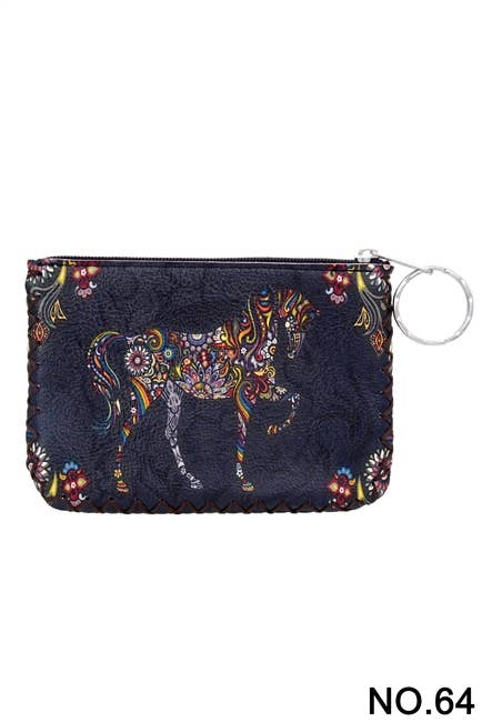 Ole - Horse Printed Coin PurseHB0665 - NO.64