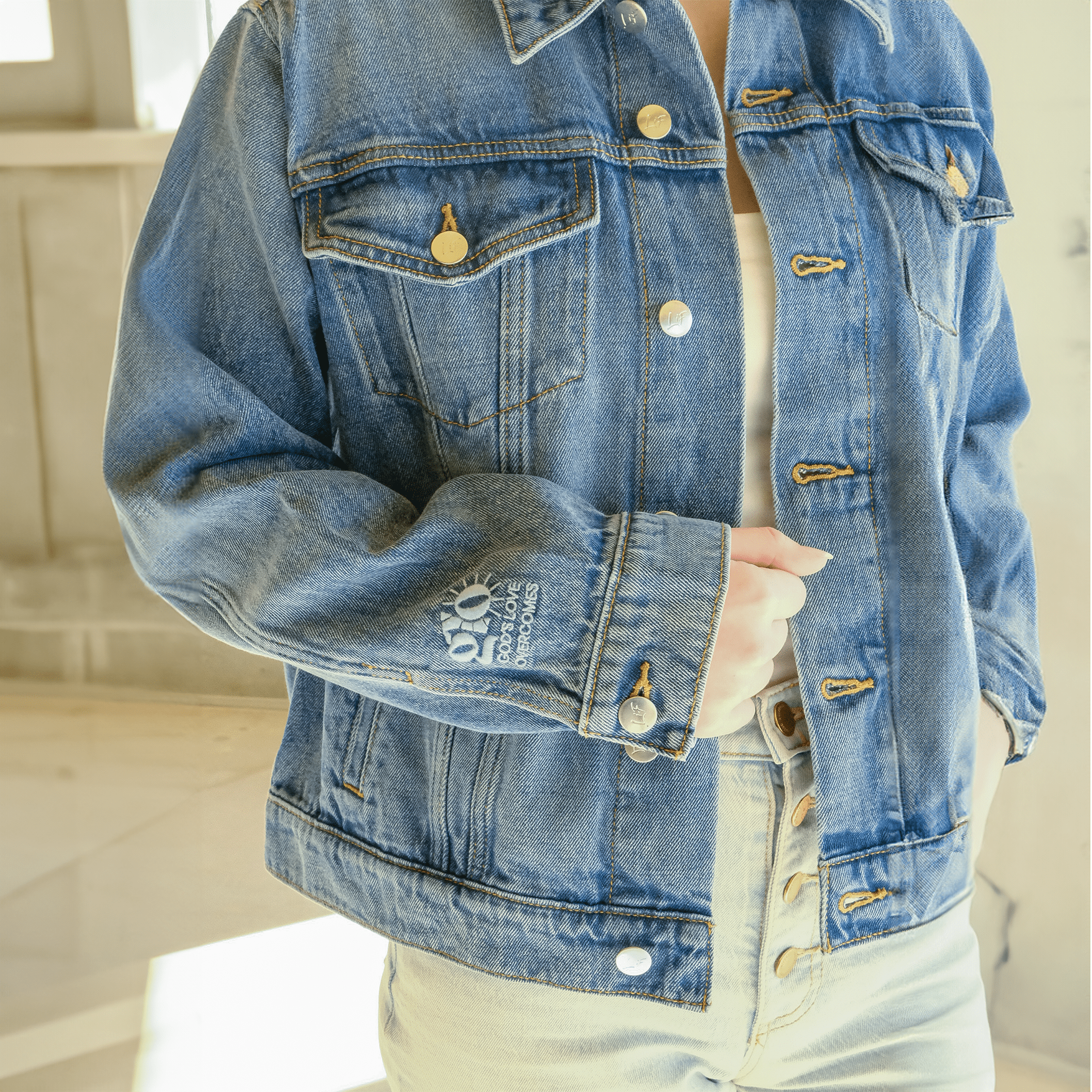 Love in Faith - Living Proof Denim Jacket