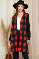 Shopin LA - SG21021 - WOMEN MIXED ANIMAL DRAPED OPEN FRONT CARDIGAN