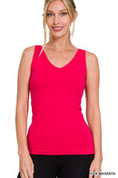 42POPS - ",,,..._ 2 Way V-neck/Scoop neck Seamless Tank