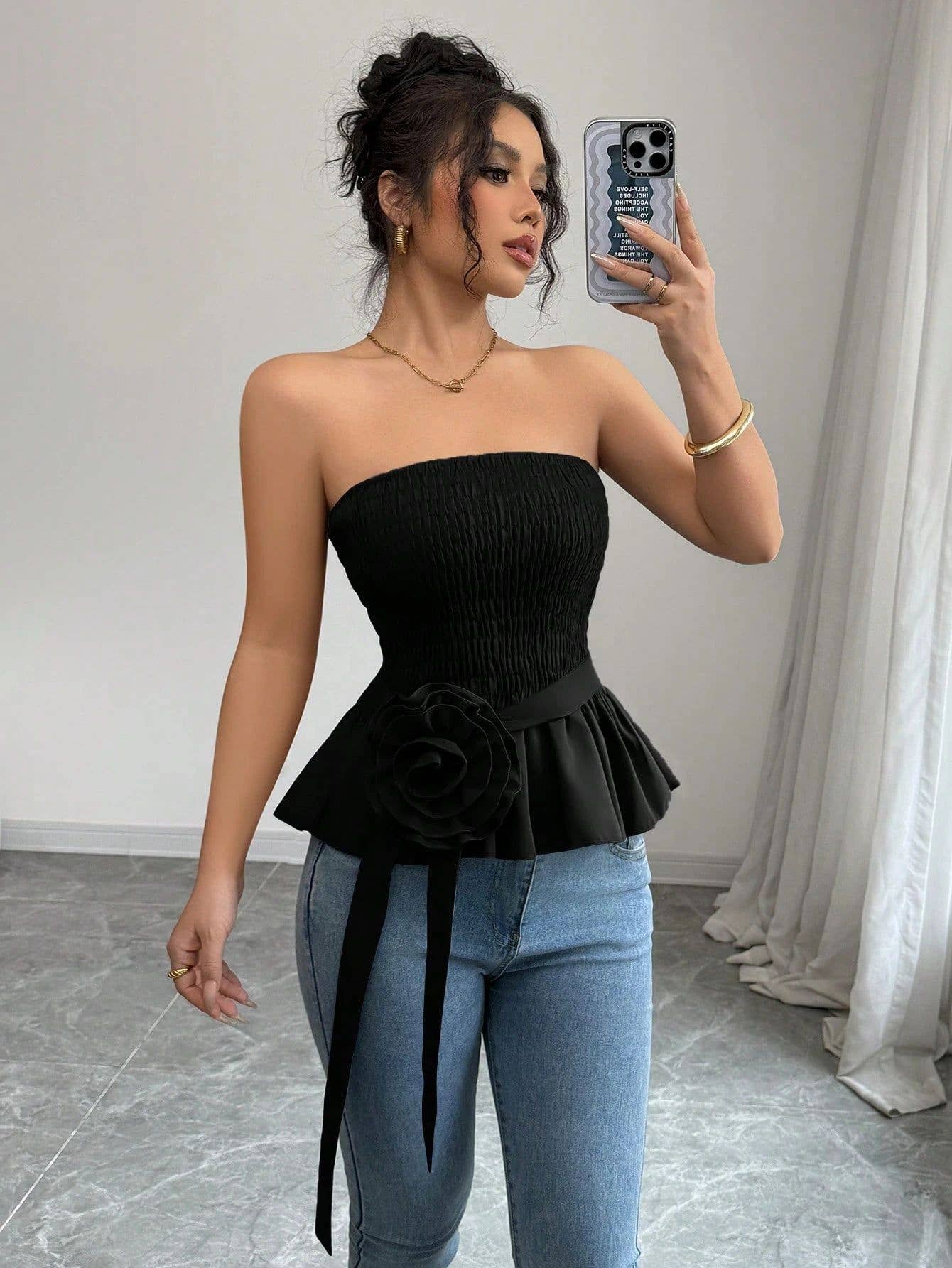 Hope & Sunshine - Solid Color Strapless Tube Top