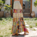 Young Threads - Assorted Fabric Tiered Every Day Pants with Patchwork