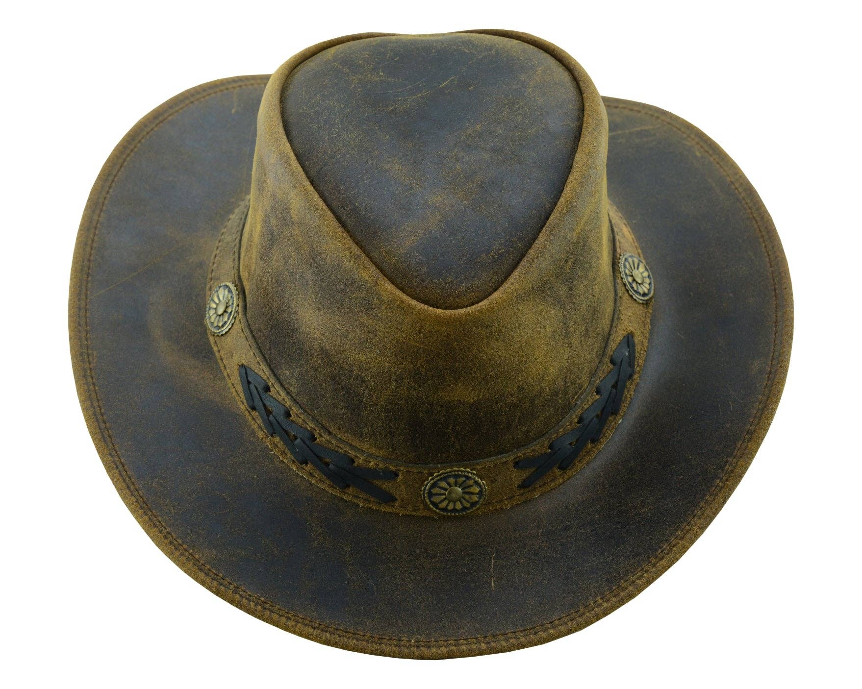 Lesa collection inc - Sahara Leather Hats Western Style for Men and Women shapeabl