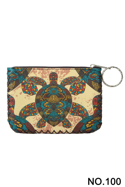 Ole - Sea Turtle Printed Coin Purse HB0665 - NO.100