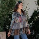 Young Threads - Limited Edition Sweater Knit Jhabla Top with Graceful Tiers