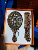 Ole - Small Size Rose Alloy Mirror Set