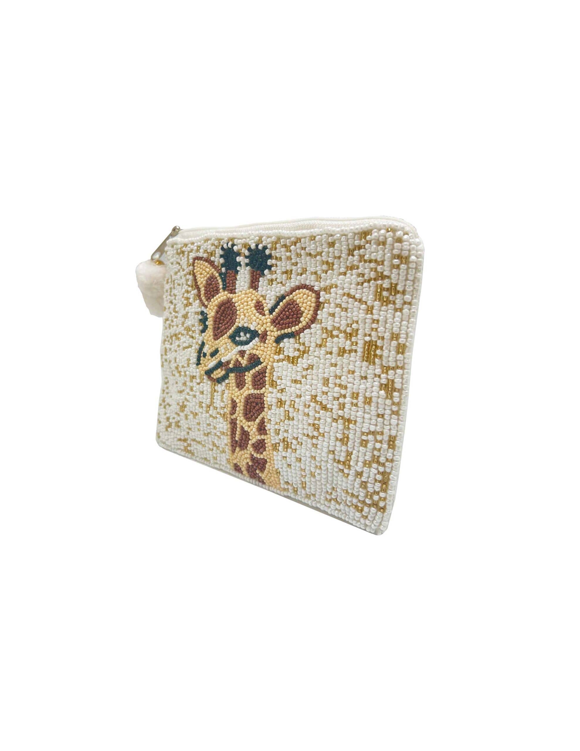 Ole - Handmade Giraffe Beaded Coin Purse