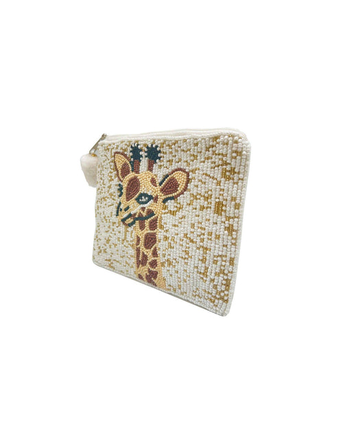 Ole - Handmade Giraffe Beaded Coin Purse