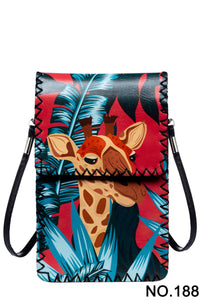 Ole - Floral Giraffe Printed Crossbody HB0580 - NO.188