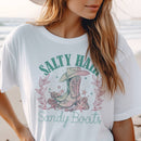 Par.tees by Party On! - Salty Sandy Boots Tees Ocean Summer Cowgirl Summer Tshirt