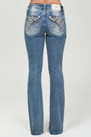 Miss Me - M9534BV- 32" MID RISE BOOTCUT JEANS
