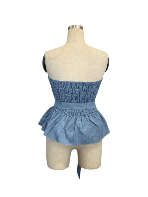 Hope & Sunshine - Solid Color Strapless Tube Top