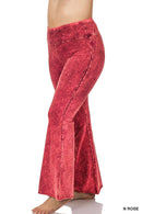 42POPS - ",..._ SI-19553 PLUS SIZE MINERAL WASHED Yoga pants