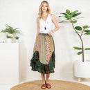 Young Threads - Bohoemian Mid-Length Skirt with Rayon Print (New Color) SK23162