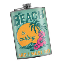 Lucky Jack - Flask - The Beach is Calling...