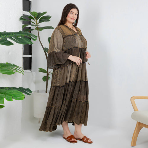 Young Threads - Timeless Long Jhabla Dress - Elegant & Chic (New Color)