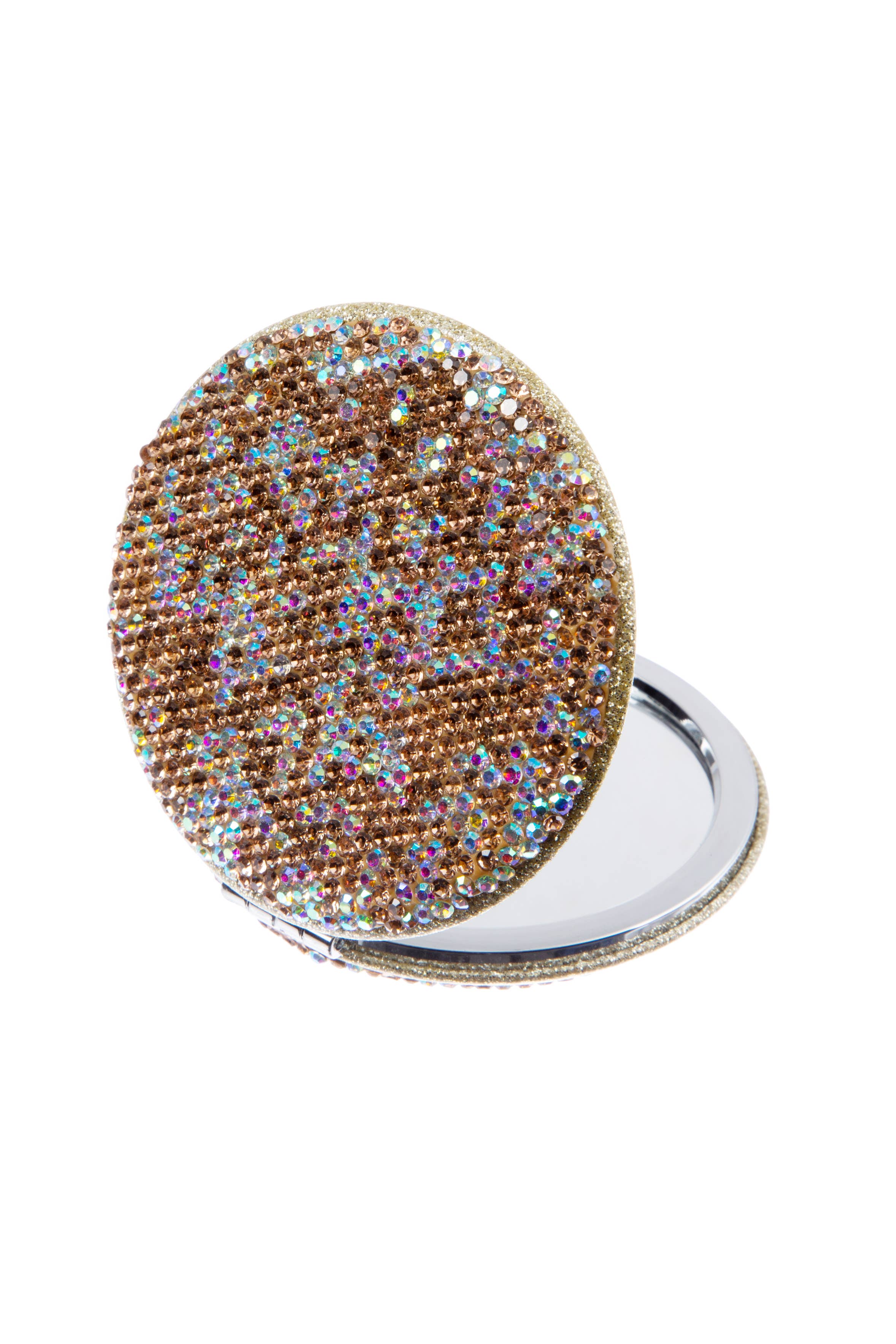 Ole - Circle Rhinestone Folding Makeup Mirror