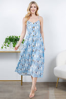 LA Soul - Dancing Cat Cami Maxi Dress