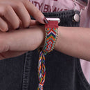 ShopTrendsNow - Boho-Chic Tribal Braided Replacement Band for Apple Watch