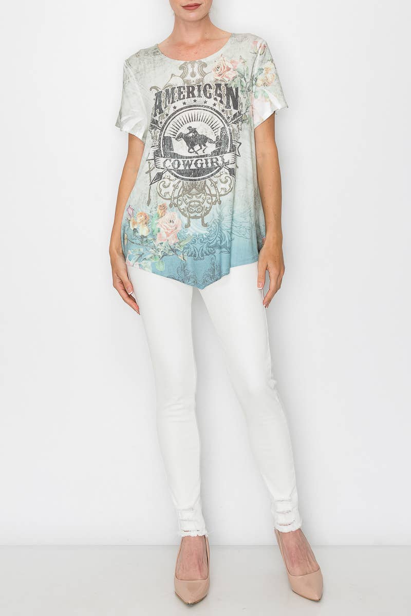 Origami Apparel ~  Lace and Crochet inspired - OLS-4553 IV-A COWGIRL