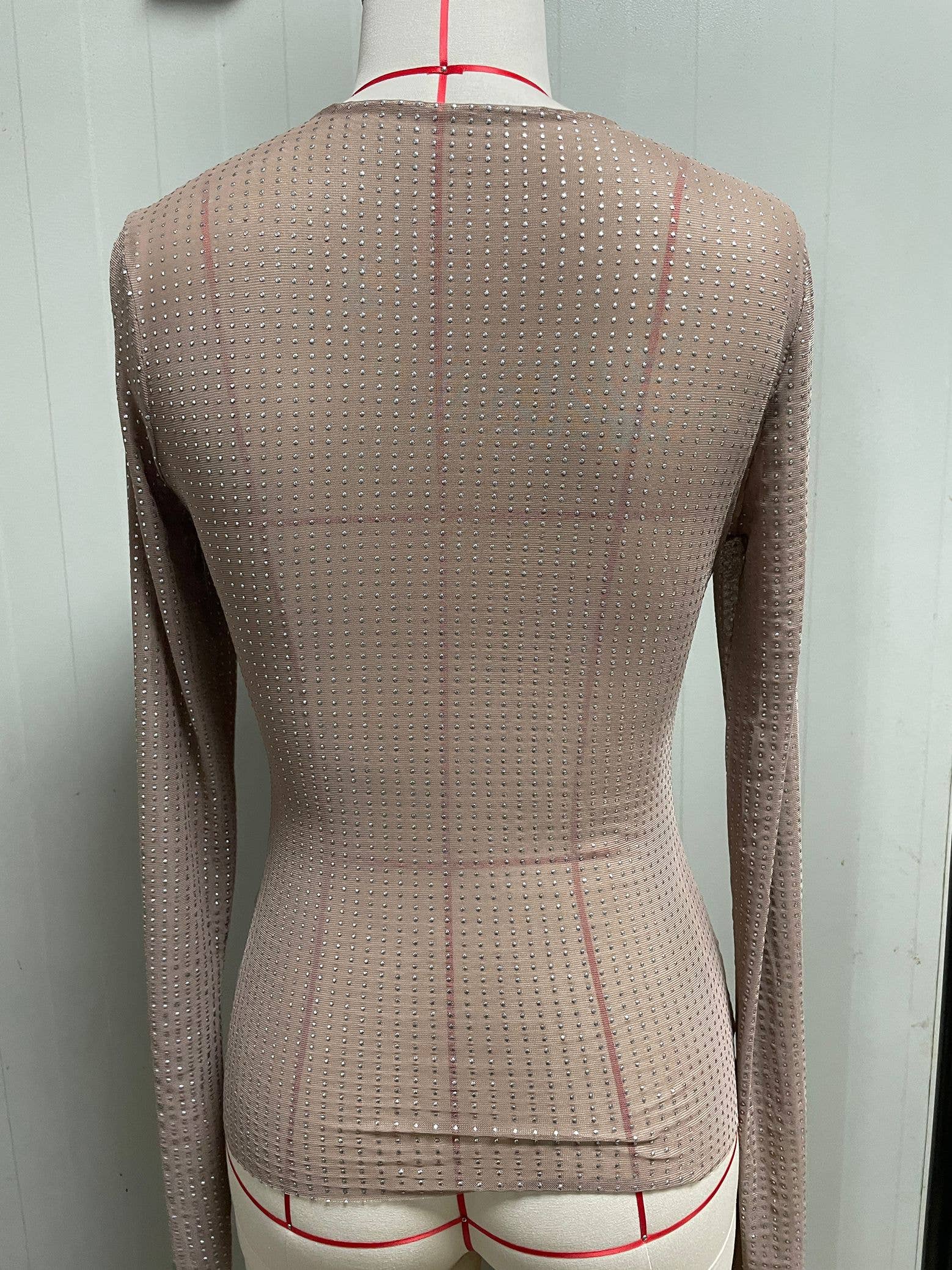 Hope & Sunshine - Sheer Long-Sleeve Slim Fit Top