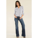 Perseption - FLAT BUTTON FULL PLACKET MANDERINE SHIRT
