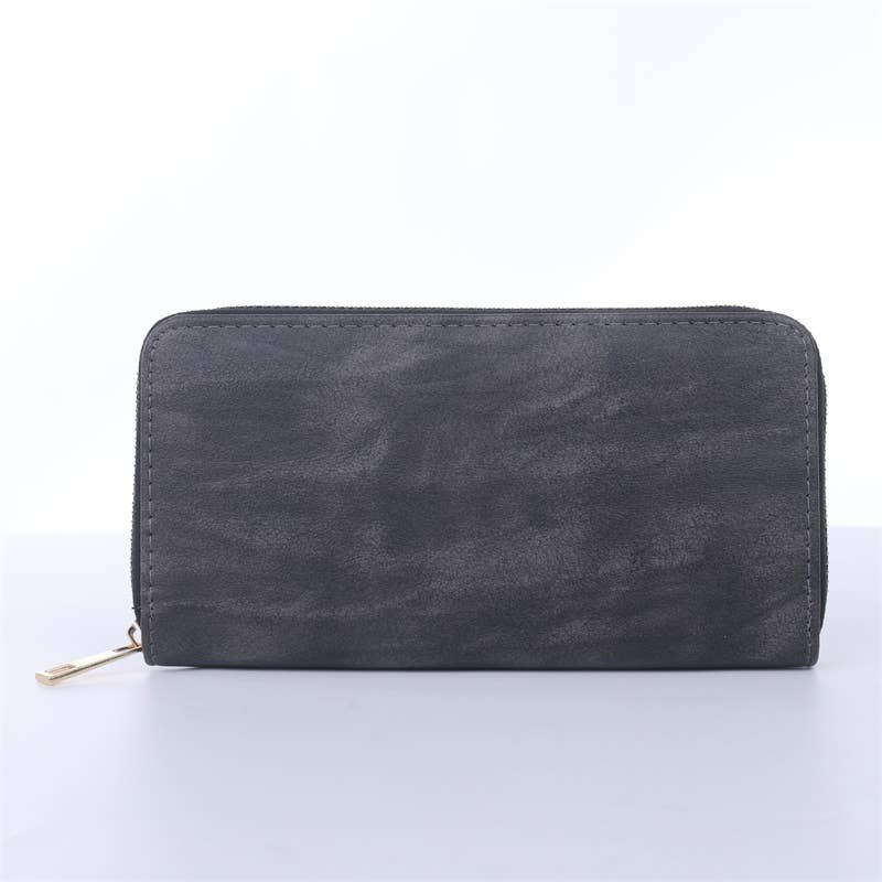 Fashion Style Group - SMOOTH HAND STRAP ZIPPER WALLET