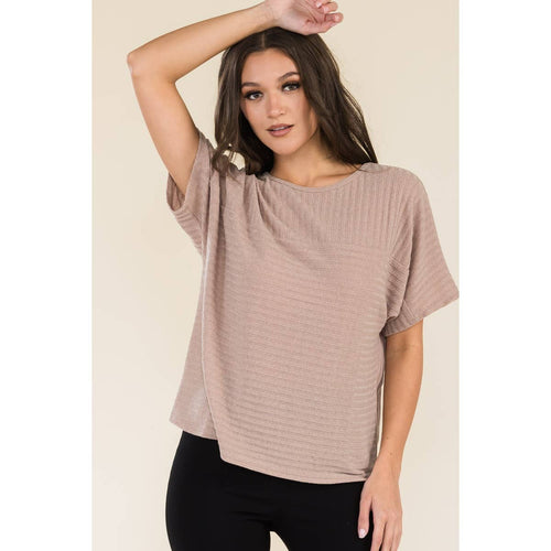 Perseption - VERTICAL YOKE CUFF DOLMAN KNIT SWEATER