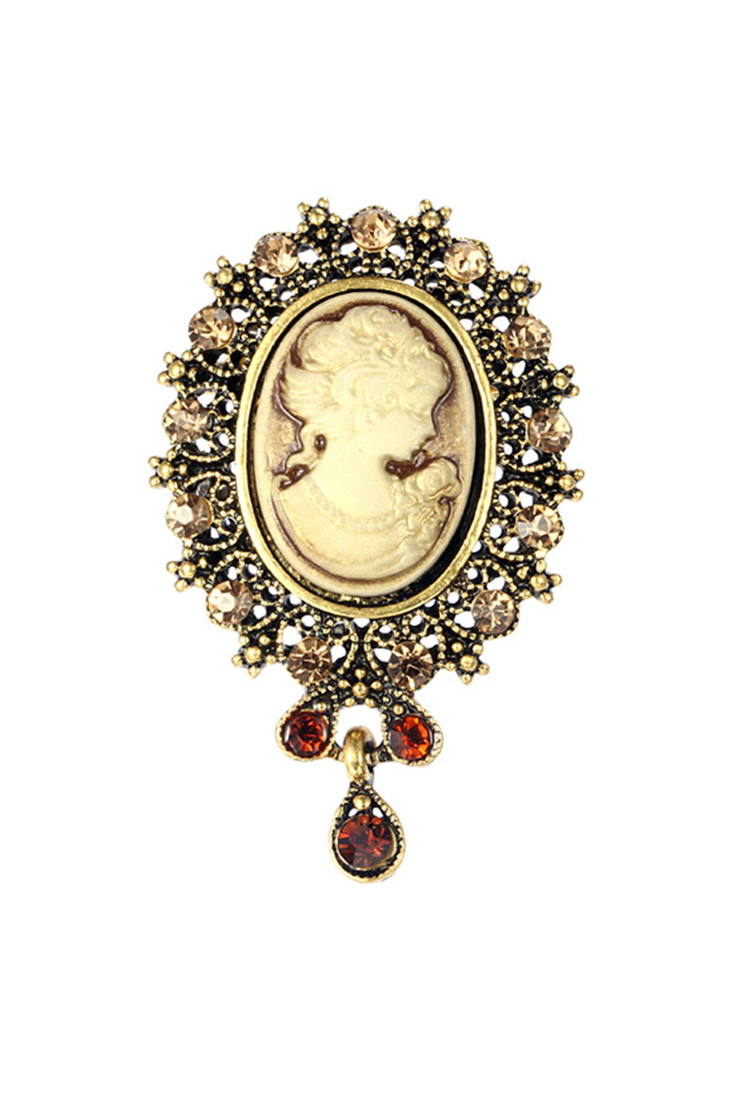 Ole - Baroque Portrait Brooch PA3504