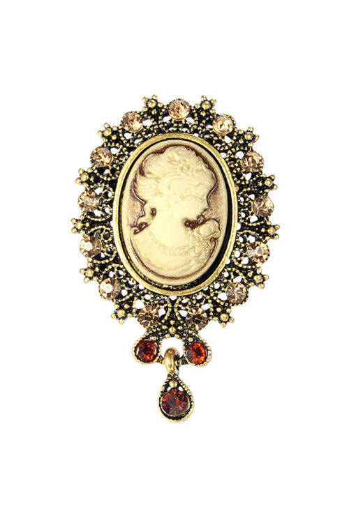 Ole - Baroque Portrait Brooch PA3504