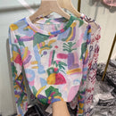 Hope & Sunshine - Tie-Dye Mesh Top
