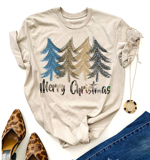 Par.tees by Party On! - Merry Christmas Trees Sublimation Tees by Party On Design