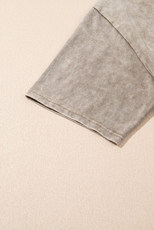 Parchment Mineral Washed Letter Graphic Top