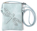 Shine Mark Accessories - Blue - Dragonfly Crossbody Bag