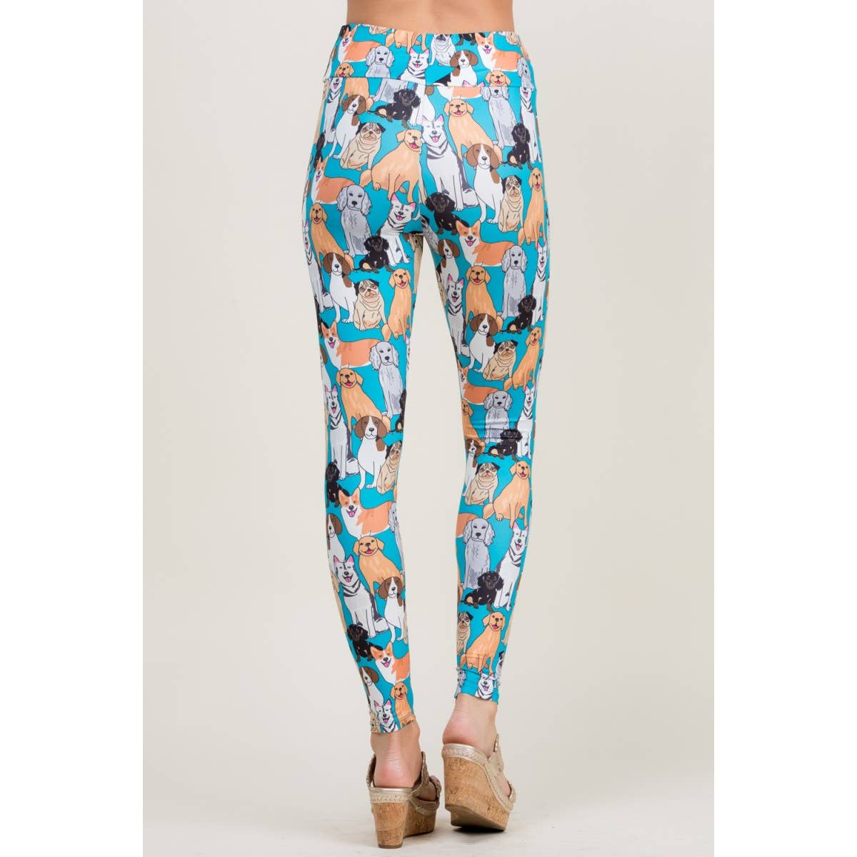 LA Soul - Colorful Dog Print Legging