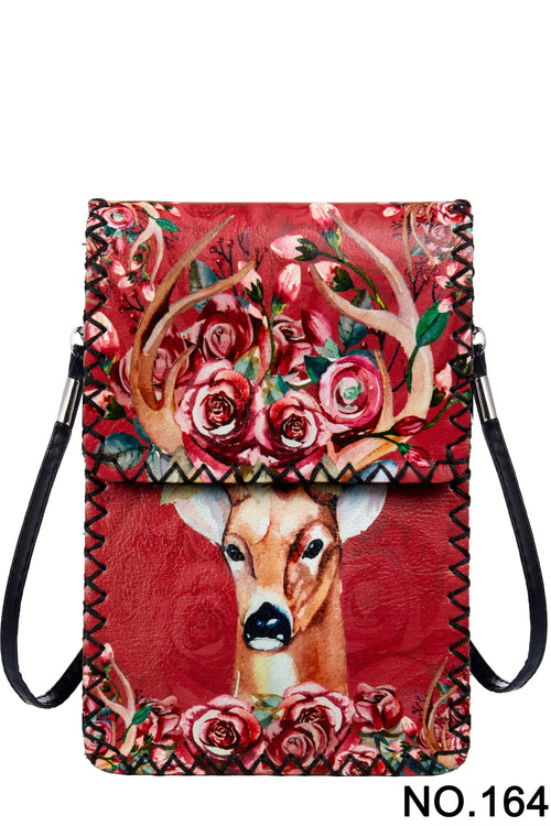 Ole - Floral Deer Printed Crossbody HB0580 - NO.164