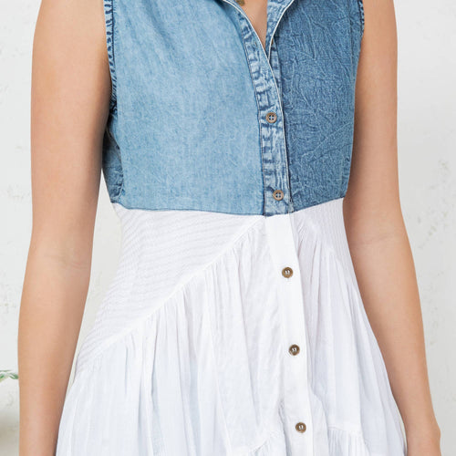 Young Threads - Front-Open Asymmetrical High Low Top - New Design