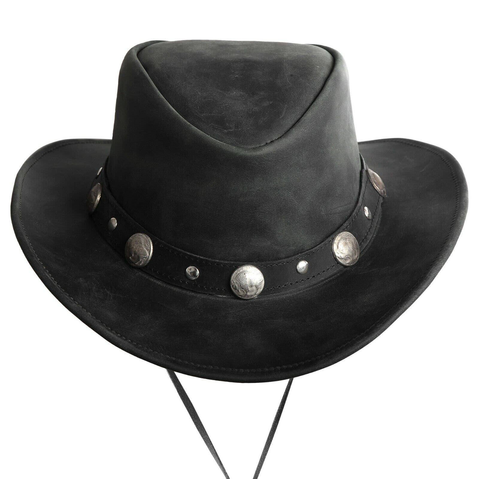Lesa Collection Bullring Leather Cowboy Hat for Men & Wome