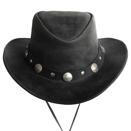 Lesa Collection Bullring Leather Cowboy Hat for Men & Wome