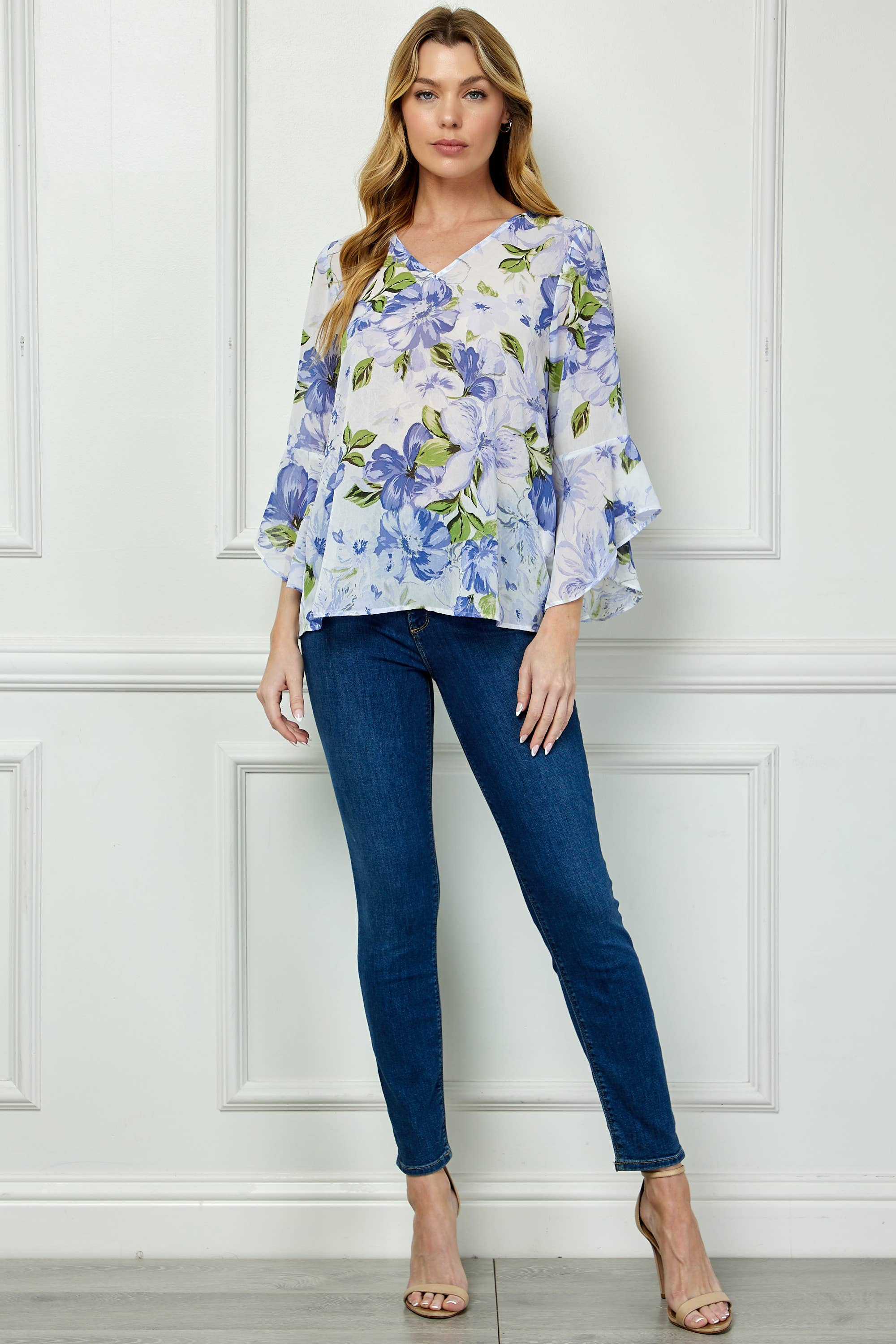 Winslow Collection - LAVENDER BLOSSOM RUFFLE TOP