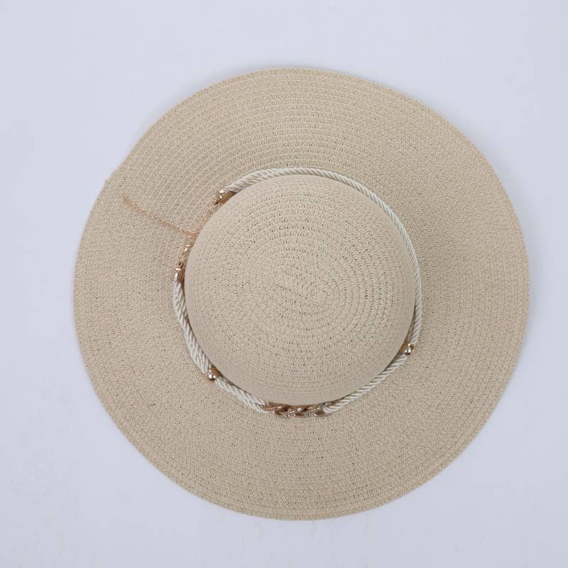 Fashion Style Group - MULTICOLOR CORD ACCENT HAT