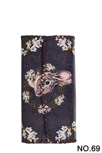 Ole - Rabbit Printed Wallet HB0582 - NO.69BK