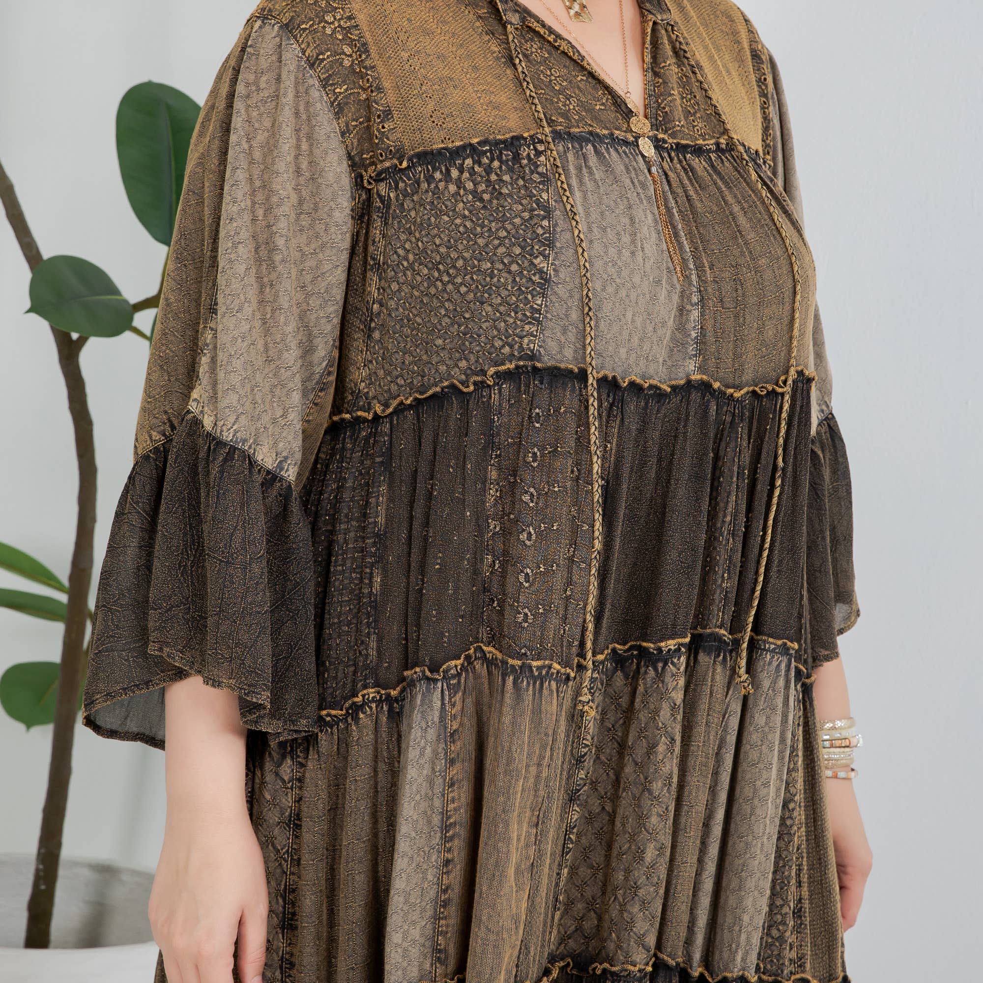 Young Threads - Timeless Long Jhabla Dress - Elegant & Chic (New Color)